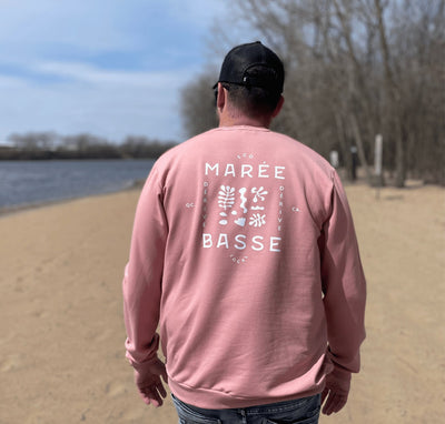 Crewneck «Marée Basse» - Pink Shell - Dérive ecobrand