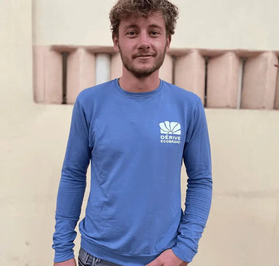 Crewneck «Nature Urbaine» - French Terry Wedgewood - Dérive ecobrand