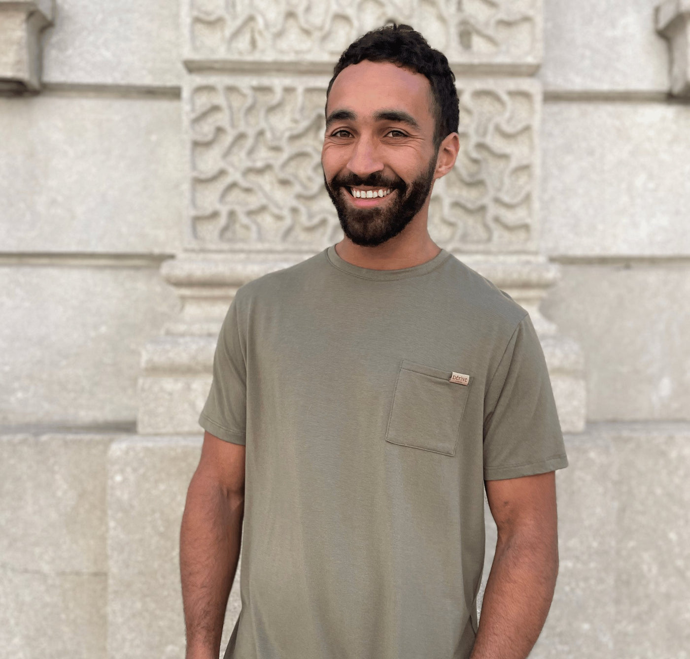 T-shirt Bambou Vert «Olive» - Dérive ecobrand