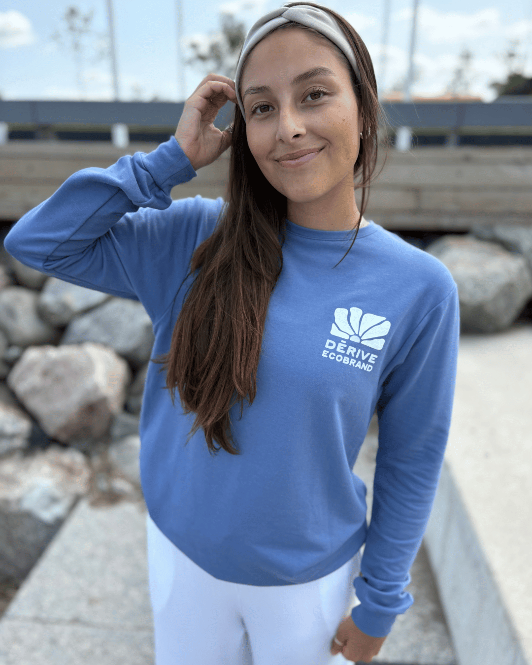 Crewneck «Nature Urbaine» - French Terry Wedgewood - Dérive ecobrand