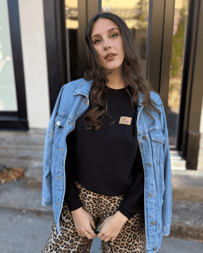 Crewneck «Dérive» Oversize - Noir - Dérive ecobrand