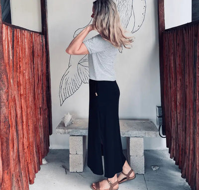 Jupe en Bambou Stretch - Noir - Dérive ecobrand
