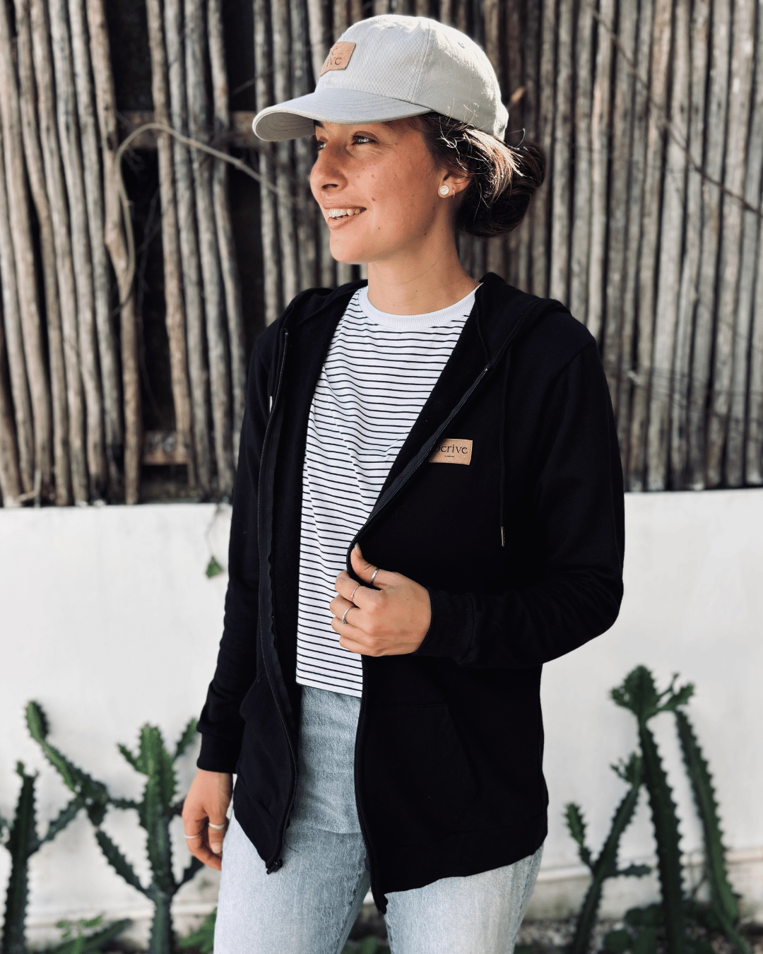 Hoodie à fermeture éclair «Dérive» - Noir - Dérive ecobrand