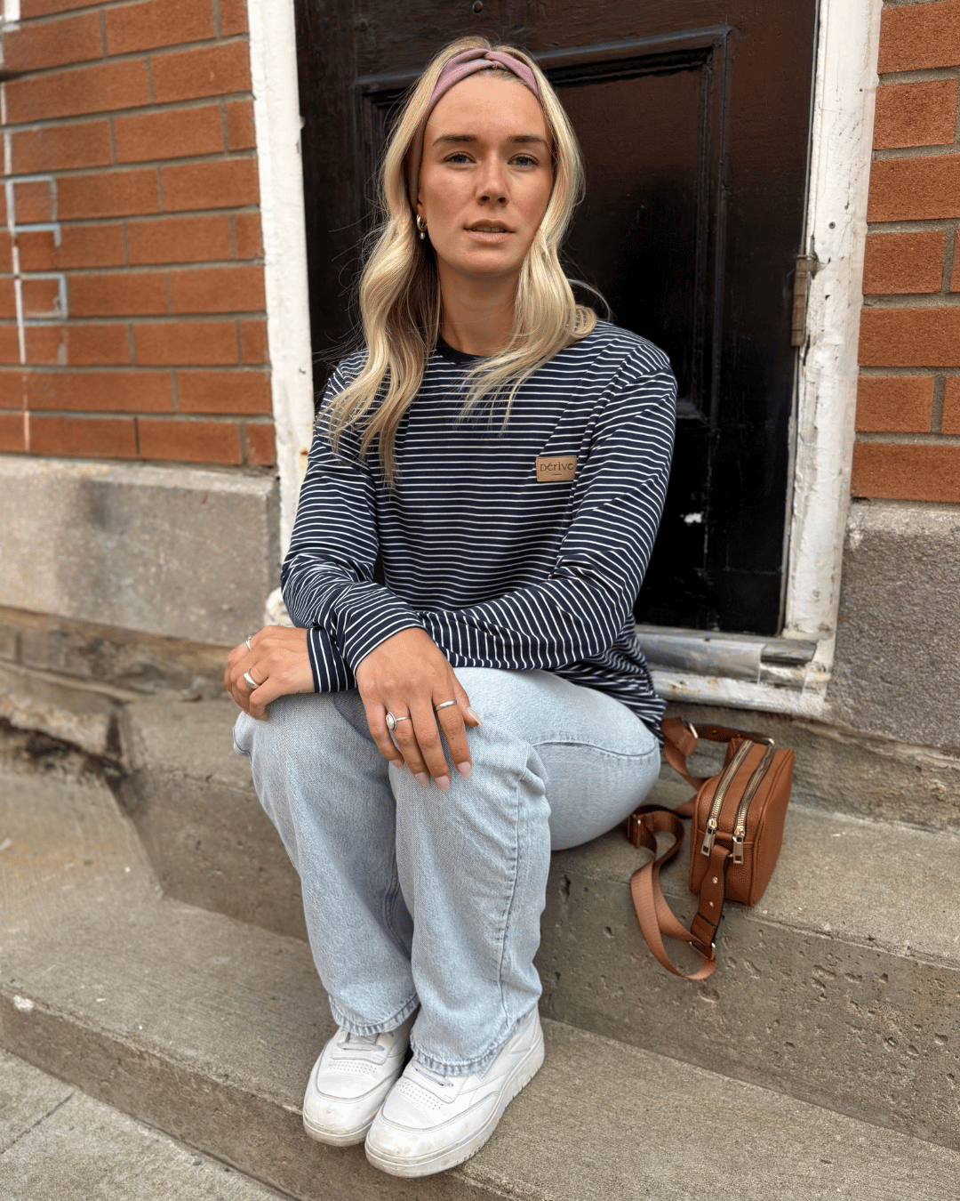T-Shirt manches longues «Marinière» - Dérive ecobrand