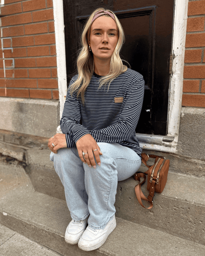 T-Shirt manches longues «Marinière» - Dérive ecobrand