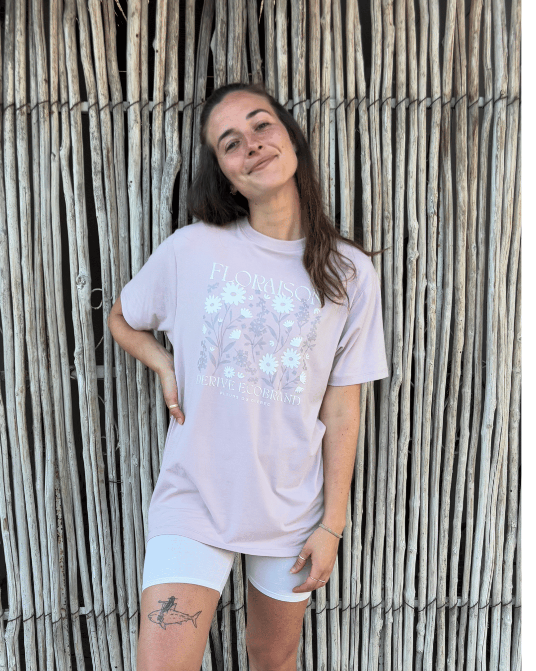 T-shirt Bambou «Floraison» - Dérive ecobrand