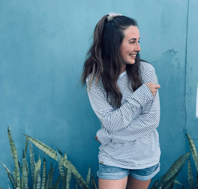 T-Shirt manches longues «Black & White» - Dérive ecobrand