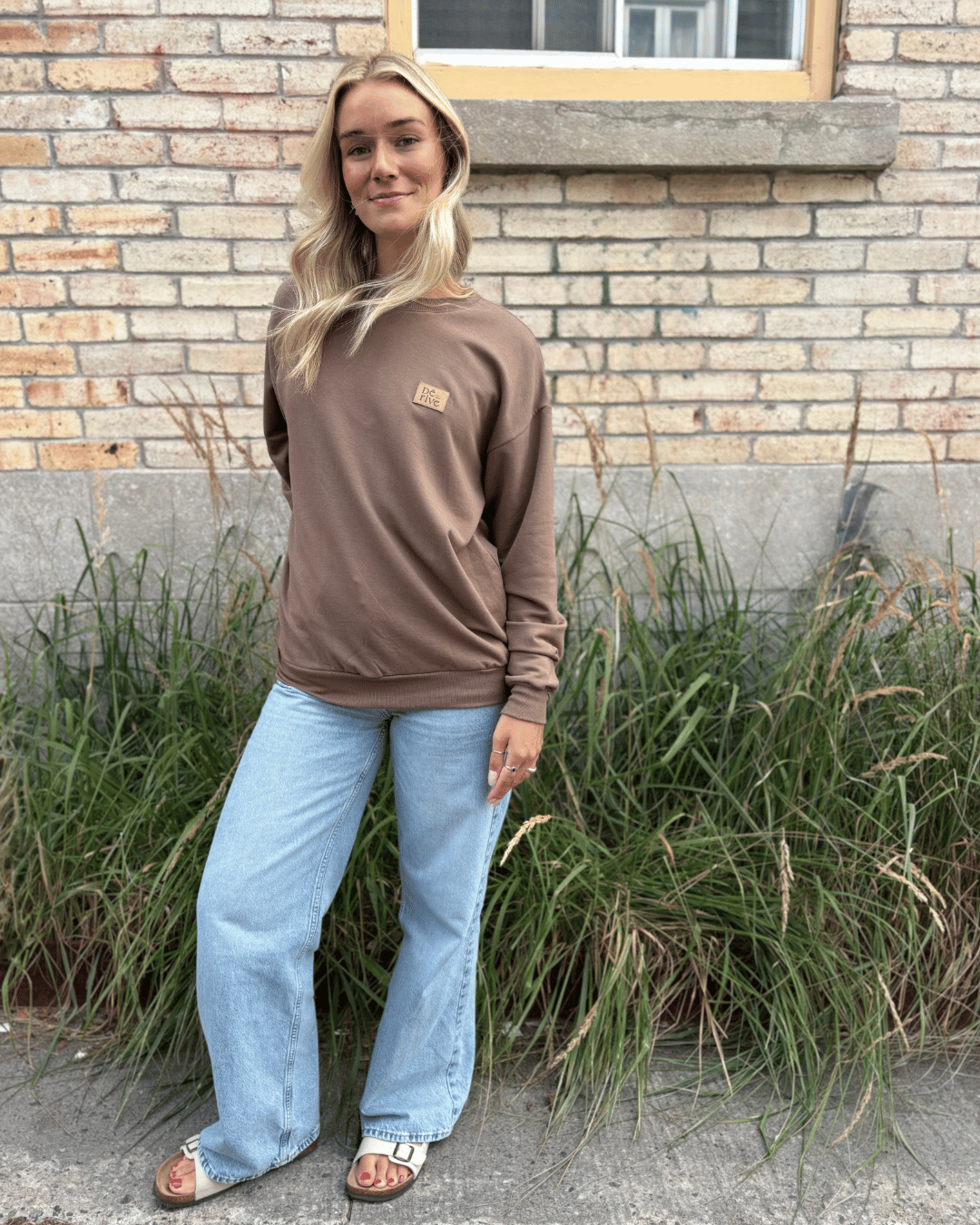 Crewneck «Dérive» Oversize - Café - Dérive ecobrand