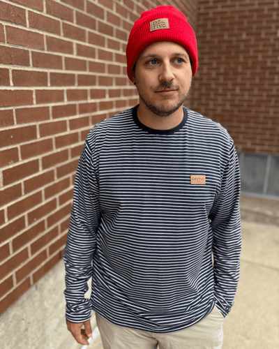 Tuque en cachemire recyclé & laine de mérinos - rouge