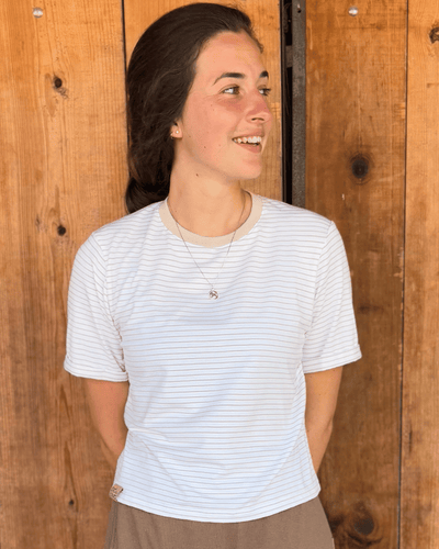 T-shirt crop top bambou «Biscotti» - Dérive ecobrand