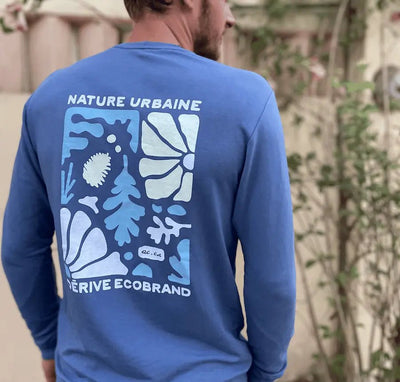 Crewneck «Nature Urbaine» - French Terry Wedgewood - Dérive ecobrand