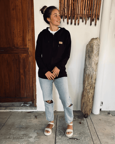 Hoodie à fermeture éclair «Dérive» - Noir - Dérive ecobrand