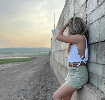 Camisole «BeachSide» - Blanc - Dérive ecobrand