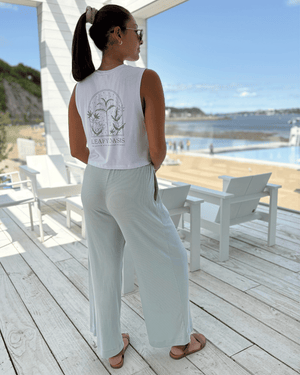 Pantalon «Flow» Tencel Stretch - Soft Mint - Dérive ecobrand