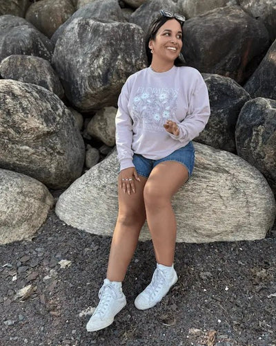 Crewneck «Floraison» Oversize - Dérive ecobrand