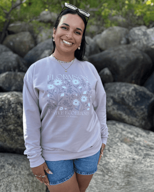 Crewneck «Floraison» Oversize - Dérive ecobrand