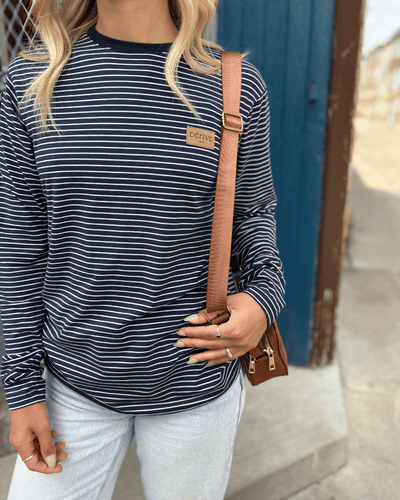 T-Shirt manches longues «Marinière» - Dérive ecobrand