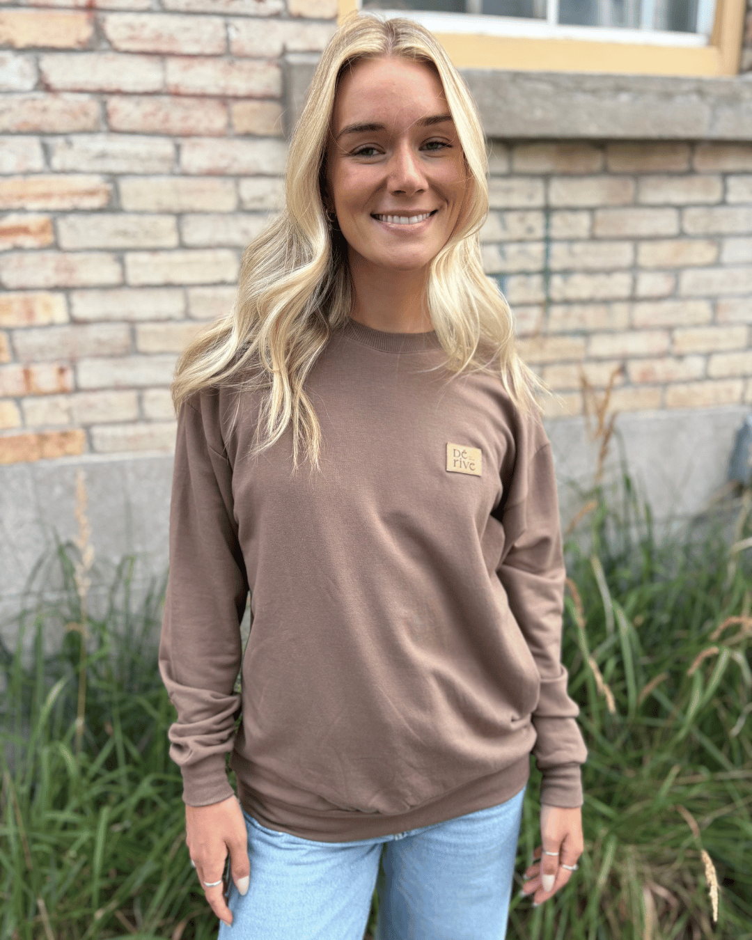 Crewneck «Dérive» Oversize - Café - Dérive ecobrand