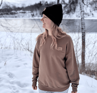 Crewneck «Dérive» - Oversized Café - Dérive ecobrand