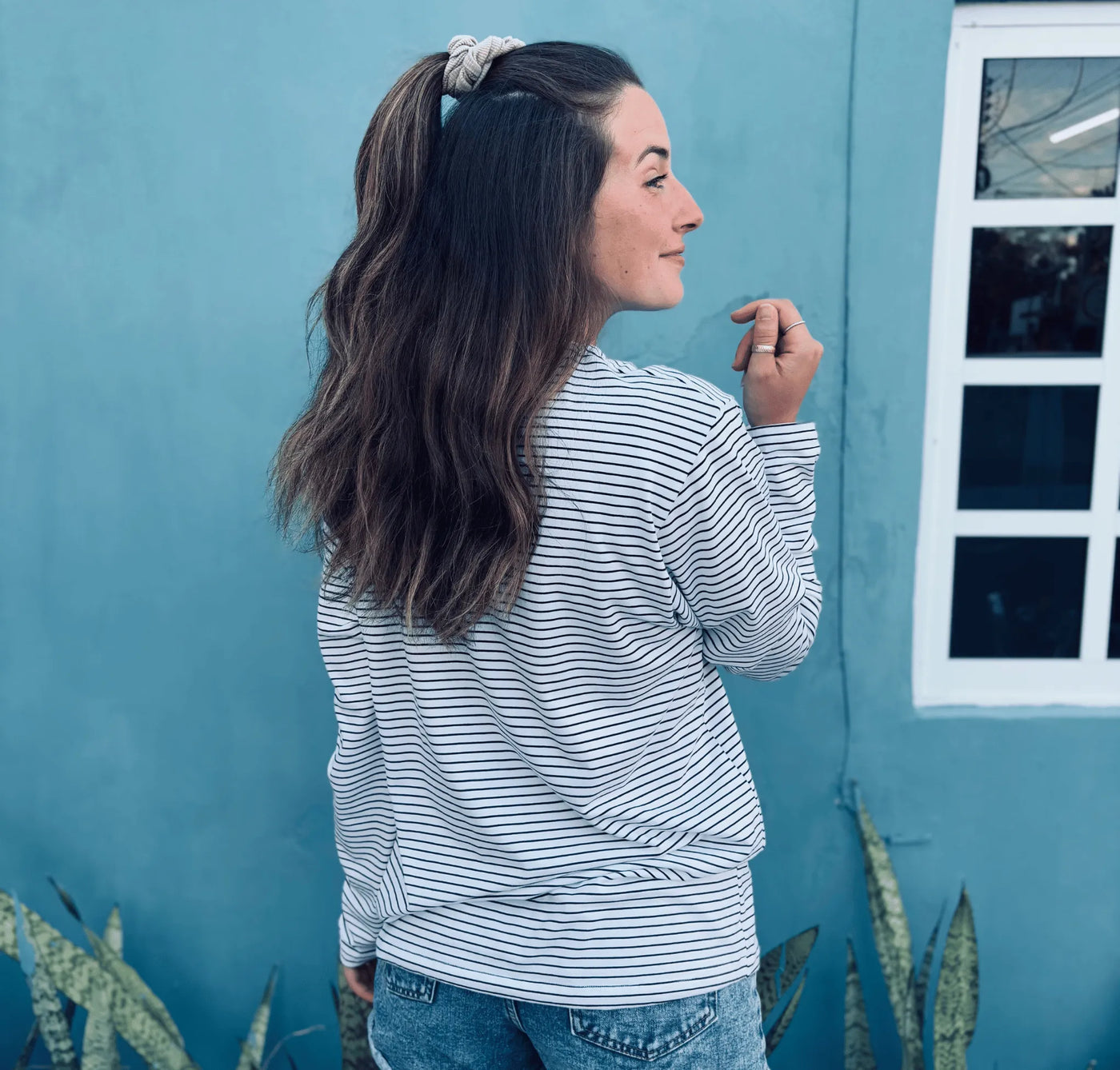 T-Shirt manches longues «Black & White» - Dérive ecobrand