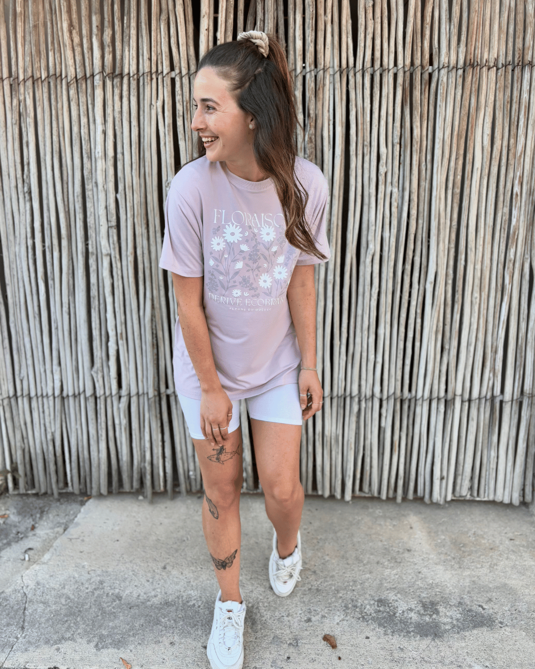 T-shirt Bambou «Floraison» - Dérive ecobrand