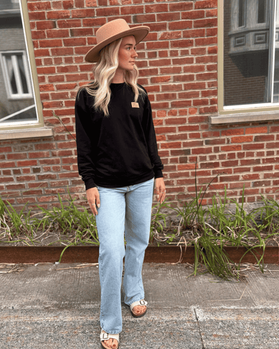 Crewneck «Dérive» Oversize - Noir - Dérive ecobrand