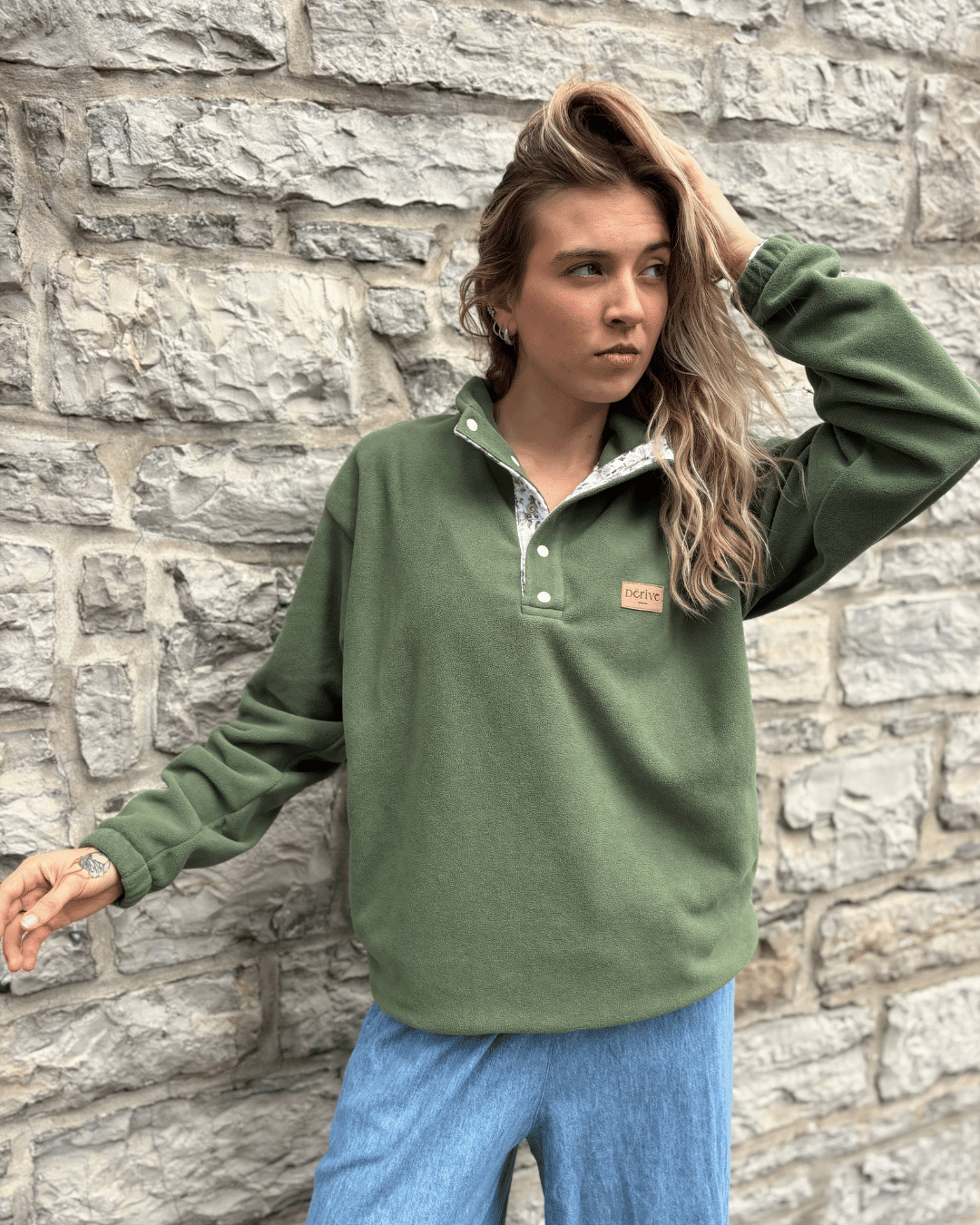 Polar «Printanier» Oversize - Olive - Dérive ecobrand