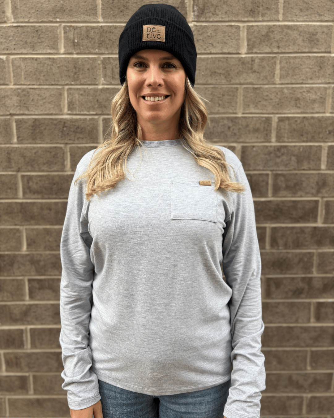 T-Shirt manches longues «Gris Perle» - Dérive ecobrand
