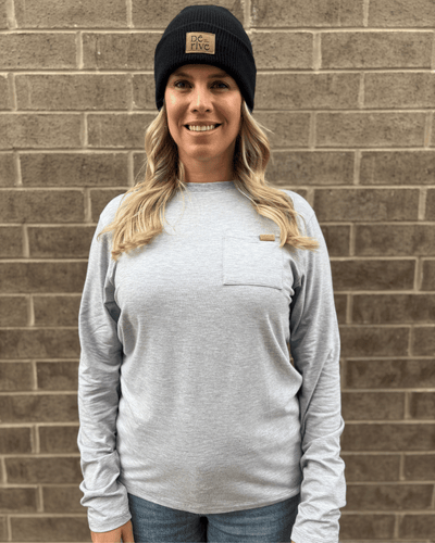 T-Shirt manches longues «Gris Perle» - Dérive ecobrand