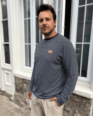 T-Shirt manches longues «Marinière» - Dérive ecobrand