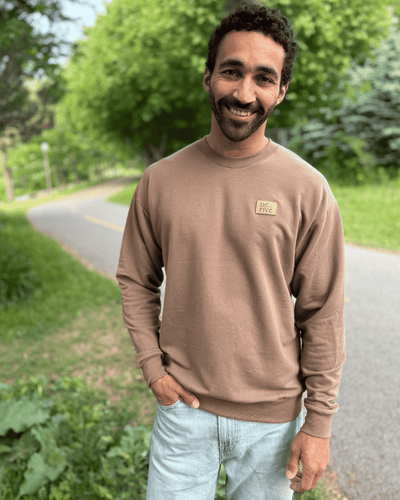 Crewneck «Dérive» Oversize - Café - Dérive ecobrand