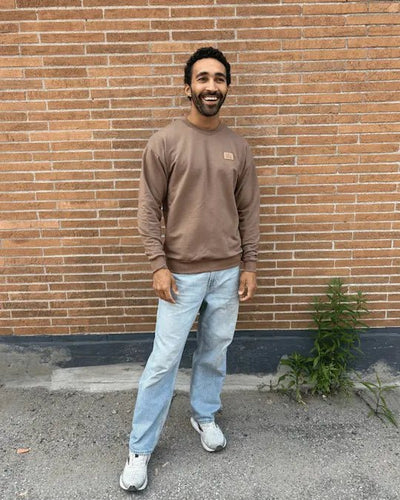 Crewneck «Dérive» Oversize - Café - Dérive ecobrand