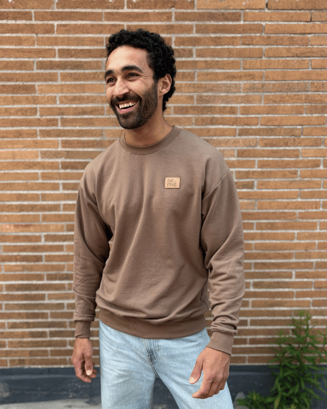 Crewneck «Dérive» Oversize - Café - Dérive ecobrand