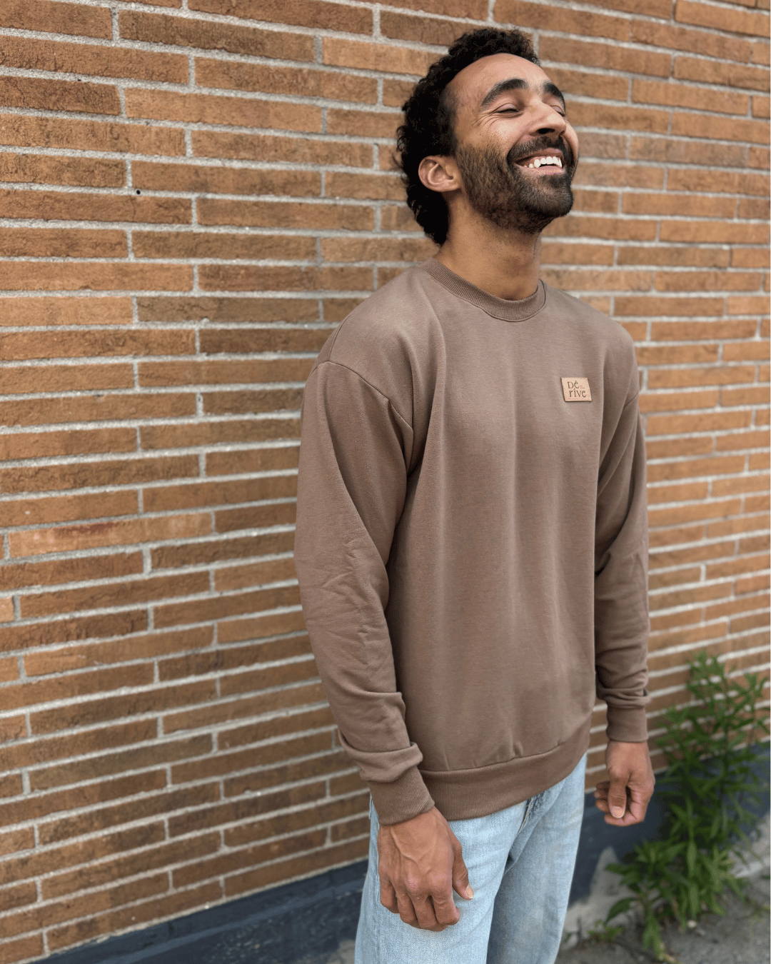 Crewneck «Dérive» Oversize - Café - Dérive ecobrand