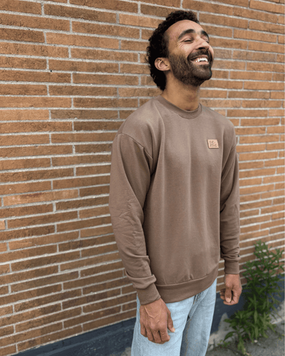 Crewneck «Dérive» Oversize - Café - Dérive ecobrand