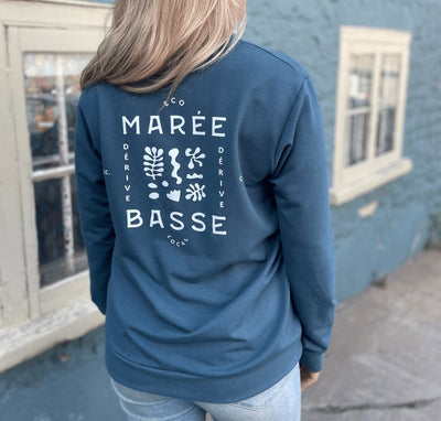 Crewneck «Marée Basse» - Serenity - Dérive ecobrand