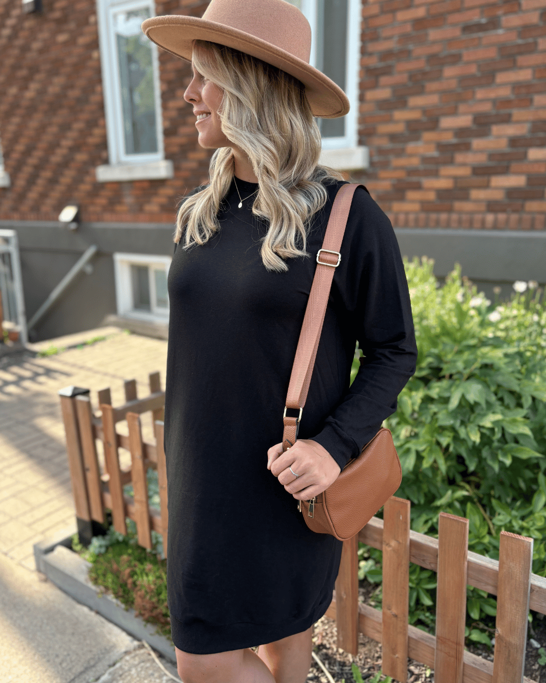 Tunique bambou french terry - Noir - Dérive ecobrand