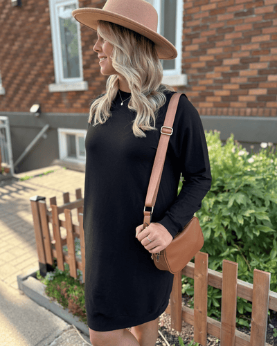 Tunique bambou french terry - Noir - Dérive ecobrand