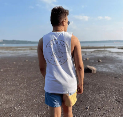 Camisole «Island Vibes» - Blanche - Dérive ecobrand