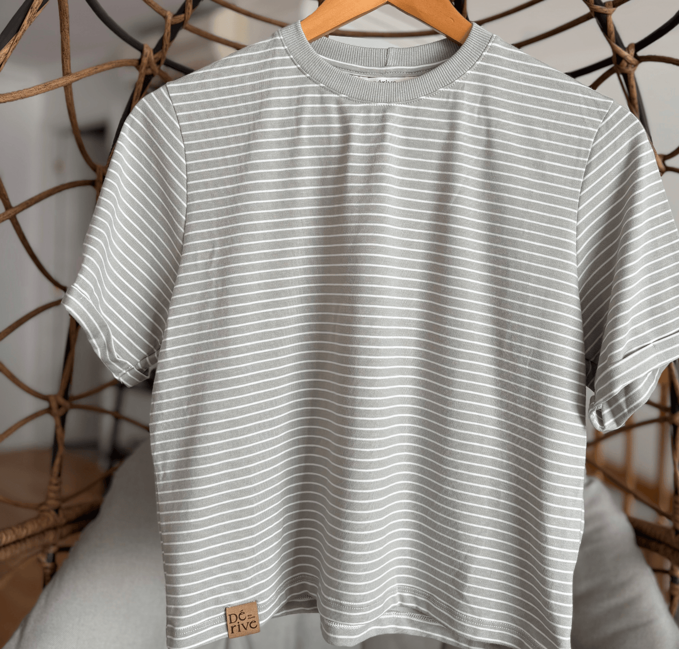 PRÉ - VENTE : T-shirt crop top bambou «Lichen» - Dérive ecobrand