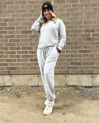 T-Shirt manches longues «Gris Perle» - Dérive ecobrand