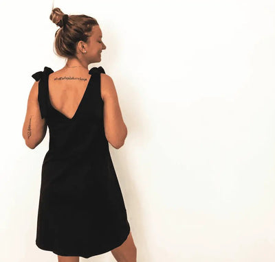 Robe «La Bouclée» - Classique Noir - Dérive ecobrand