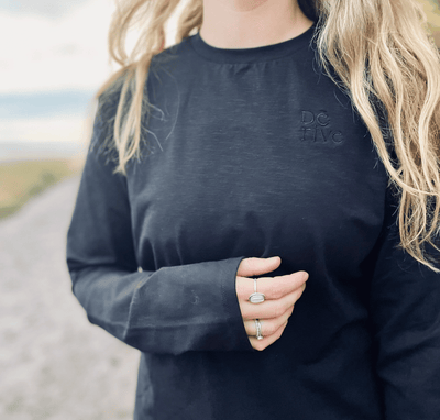 T-shirts manches longues en coton bio pour femme - Collection exclusive chez Derive ecobrand.