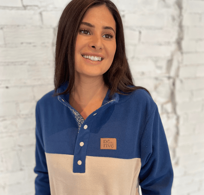 Marée Basse - Fleece Bleu Royal -  Pour femmes par Dérive ecobrand.