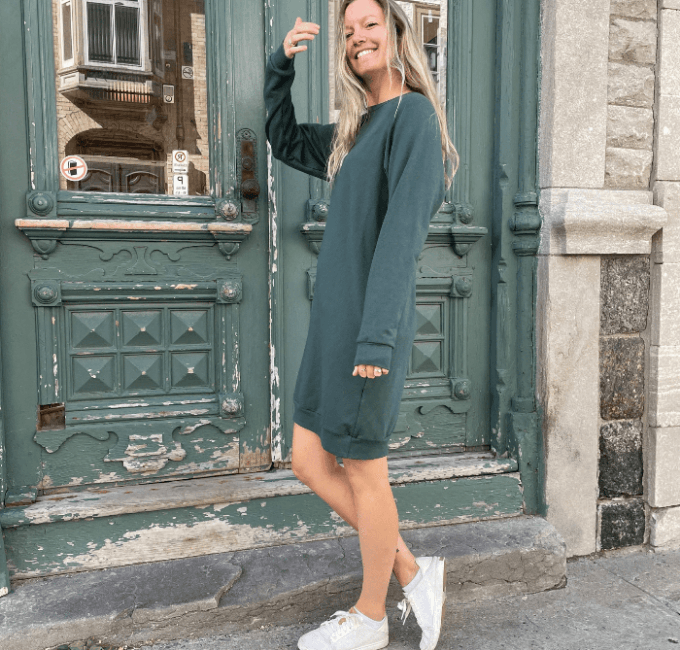Tunique Bambou Fleece - Confort et élégance polyvalents pour femmes par Dérive ecobrand