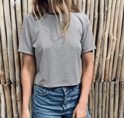 T Shirt Crop Top Bambou par Derive ecobrand