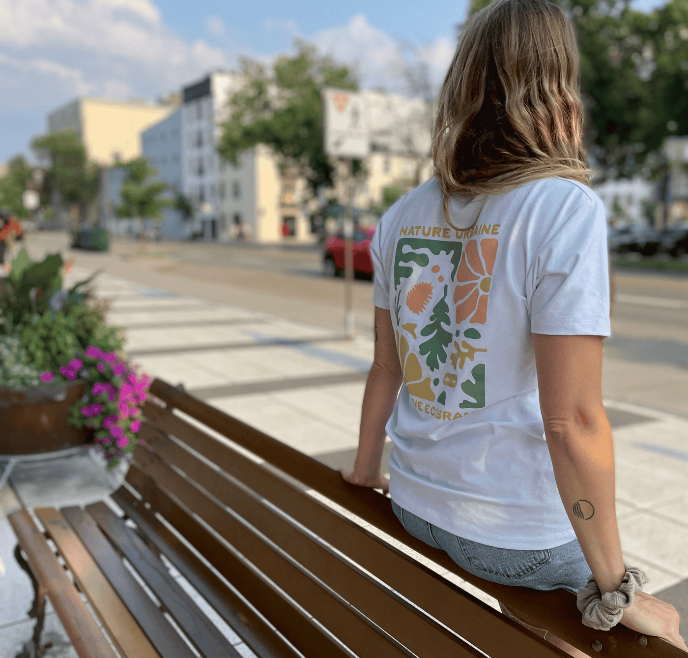 T Shirt Femme «Nature Urbaine» de Collection Derive ecobrand.