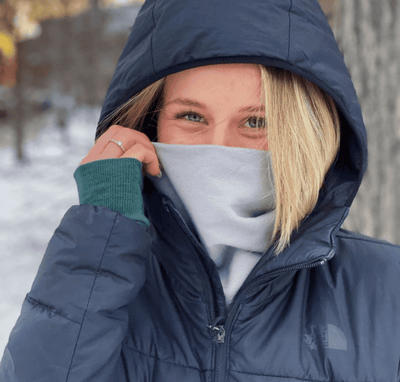 Unisexe portant le Cache-Cou D'hiver de Derive ecobrand