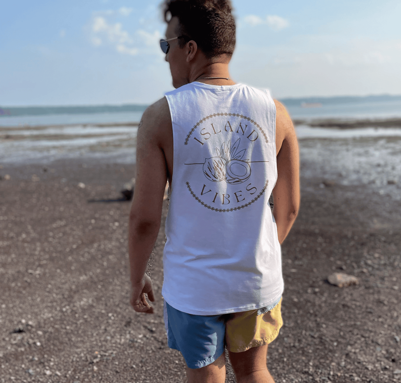 Camisole Homme «Island Vibes» de Collection Derive ecobrand